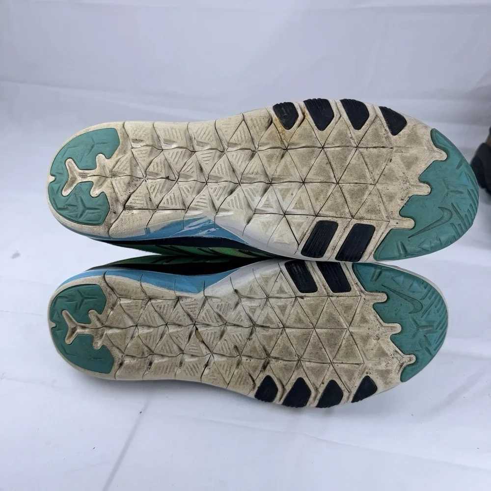 Womens Nike Free TR 6 PRT Running Shoes Sneakers Lime Green Blue Sz 9 Trainers - Picture 15 of 15